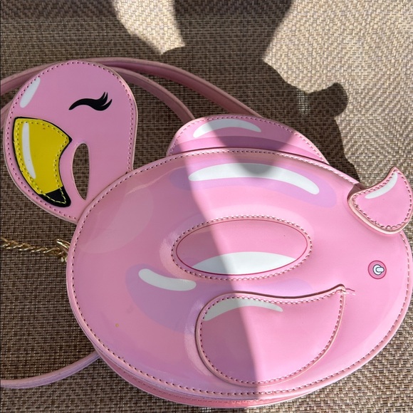 BETSY JOHNSON Pink Flamingo Crossbody Bag. - Picture 10 of 11